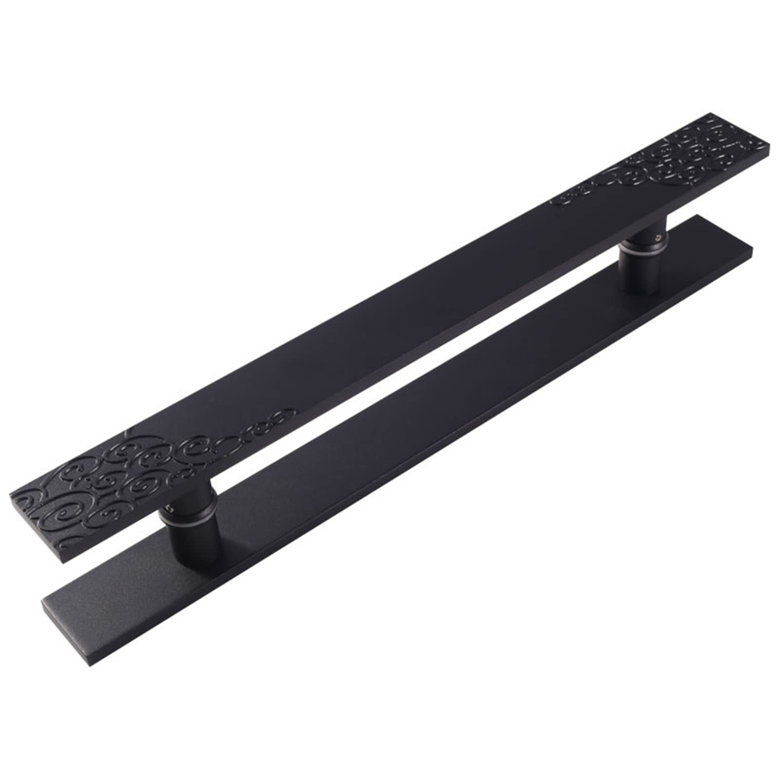 HYLYGFH Sliding Barn Door Handle Aluminum Barn Door Handles and Pulls,Front Door Sliding Doors Glass Doors Pull Handle for Home Hotel Clubhouse Entry Door Decor (Style1 40cm Length|25cm CtoC)