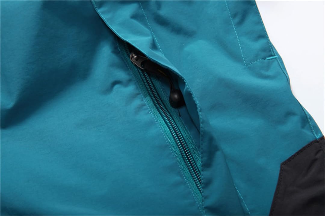 Giacca da trekking da uomo, 2 in 1, in pile, calda, per sport all'aria aperta, trekking, campeggio, sci