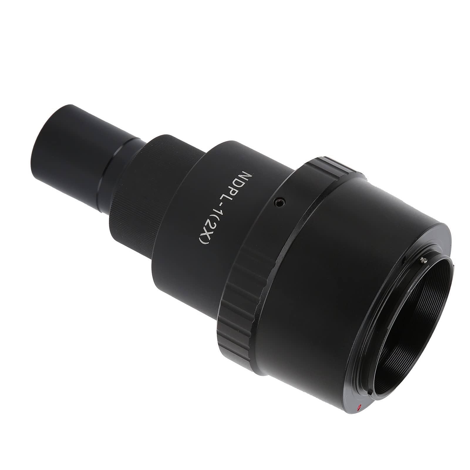 Aramox Zestaw Obiektywów do Mikroskopu T2 FX Adapter Aparatu Bezlusterkowego ze Stopu Aluminium M42x0,75 2X do Fotografii i Obserwacji z Biologicznym Mikroskopem Stereoskopowym