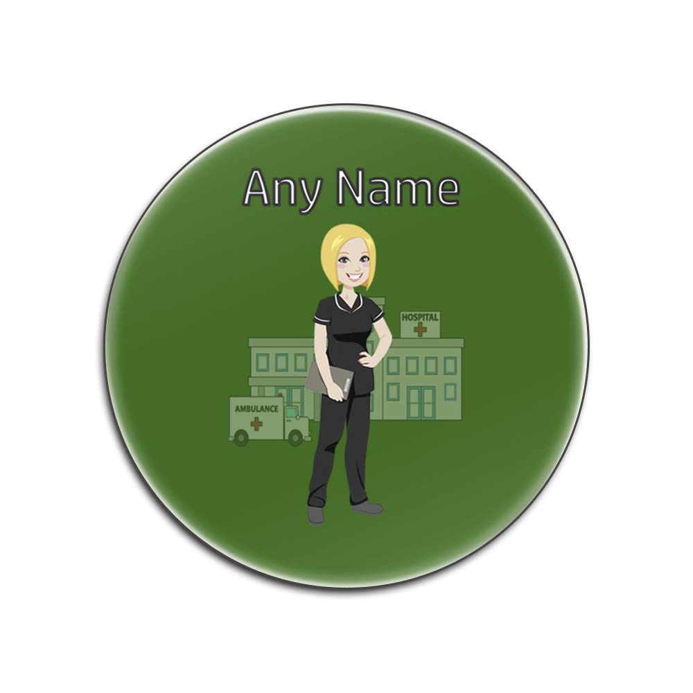 Sous-verres infirmière personnalisables le cadeau idéal avec motif NHS vert brillant lot de 4