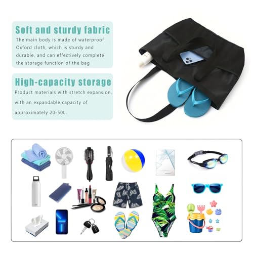 Mesh tote bag, suitable for daily travel, shopping, weekend trips, beach bags, fitness bags3