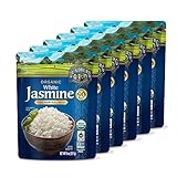 Lundberg Family Farms - Organic White Jasmine Thai Hom Mali Rice, Ready to Heat Steamed Rice, 90...