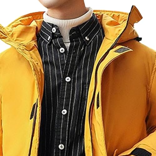 Abrigos de invierno para hombre de corte extra largo confección acolchada premium 7