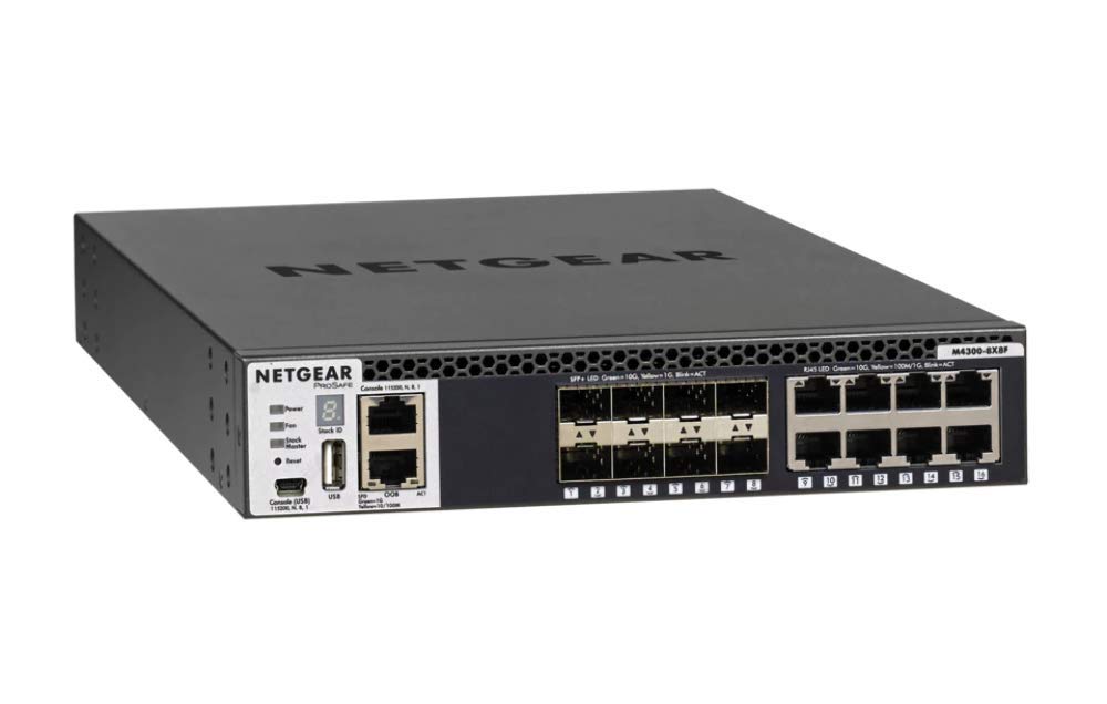 Amazon.com: Netgear M4300-8X8F 16x10G 8x10GBASE-T 8xSFP+ Half
