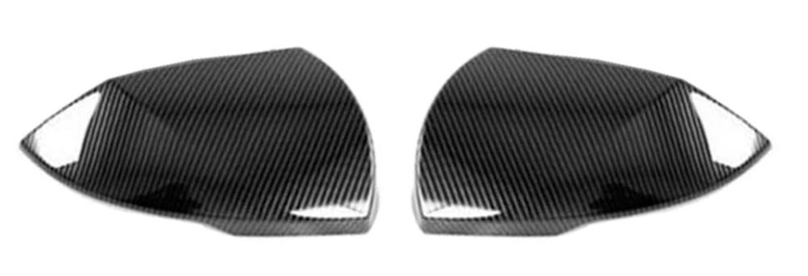 Car Rearview Side Mirror Cover Wing Cap Exterior Sticker Door Case Trim Carbon Fiber for Hyundai for Elantra 2021-2023 Car Wing Mirror Covers(No Horn Carbon)