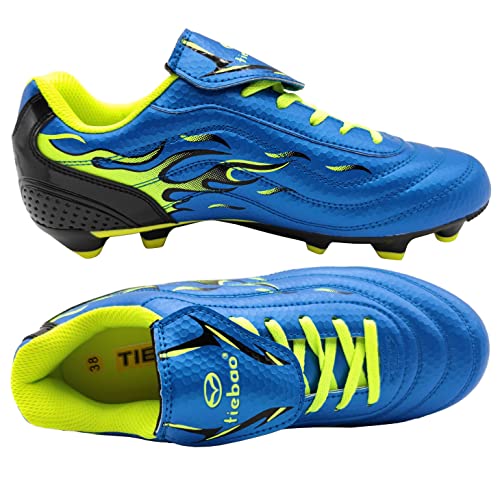 Soccer Cleats for Mens Womens Long Studs Firm Ground Training Athletic Football Shoes Outdoor/Indoor Running Spikes Softball Boys Girls3