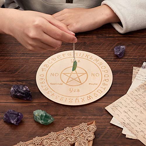 GORGECRAFT Tabla de Madera Redonda de Patrón Estrella para Adivinación y Metafísica, 14.9 cm de Diámetro miniatura 7
