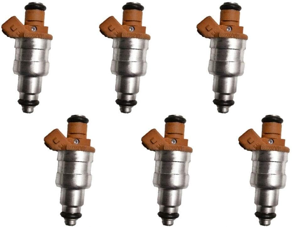 Remanufactured Pack of 6 OEM Siemens Fuel Injectors for 199119921993 Jeep
