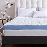 Cr 3-inch Foam Mattress Topper with Ultra Soft Cover, Twin Size, 37.5