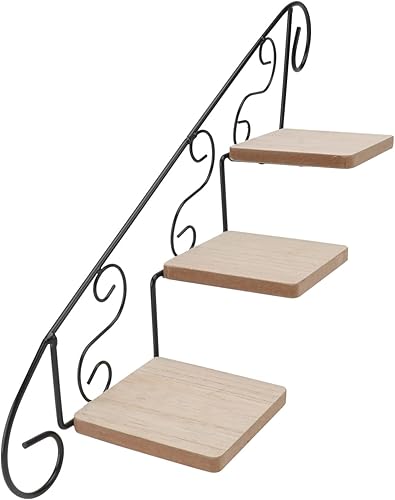ABOOFAN Soporte de flores para colgar en la pared, estantes de almacenamiento de madera, estantes de almacenamiento de madera, estante para macetas
