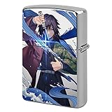 鬼滅の刃 ライター アーマー ZIPPO兼用ケース 軽量 登山 キャンプ ライター 小型 防風 シルバー ジッポライター 交換用外側ケース 誕生日 記念日 プレゼント 防水 登山 キャンプ サイクリング