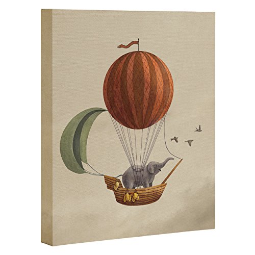 Deny Designs Terry Fan, Adventure Awaits, Art Canvas, Medium, 16" X 20" #TOP10