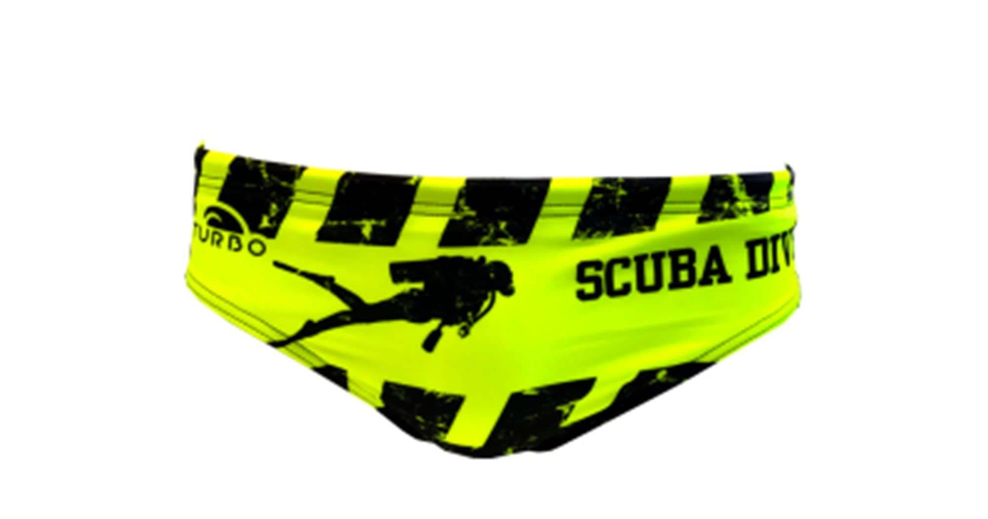 Turbo Costume da bagno Slip Scuba Diver di Waterpolo competizione nuoto e triathlon modello di vestibilità comoda. Nero L