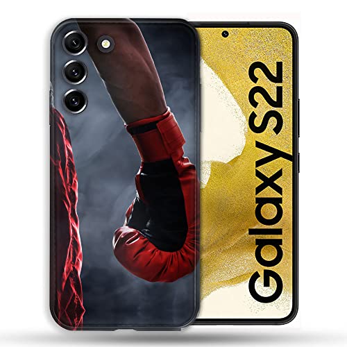 Coque Samsung S22 boxe gant rouge de haute qualité au fini mat premium