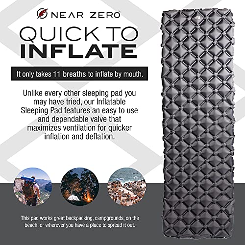 Near-Zero 3 Person Ultra-Lightweight Tent, 3P Footprint Ground Tarp, Ultralight Sleeping Pad, Ultra Lightweight Camping Pillow #TOP6