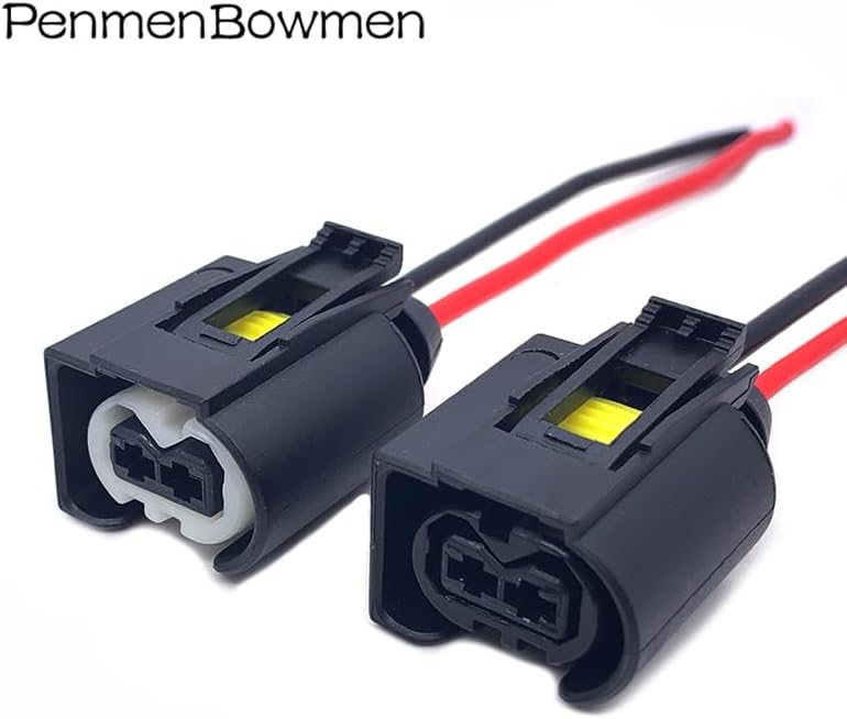 2 Pin Auto Ignition Coil High Voltage Package Plug Waterproof Electronic Connector With Cable 50290937 9441292 For Benz For BMW - (Color: 2Pin White, Package: 20 Pcs)