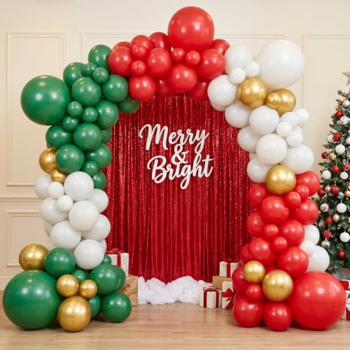 Image of MerryChrismas Balloon Arch