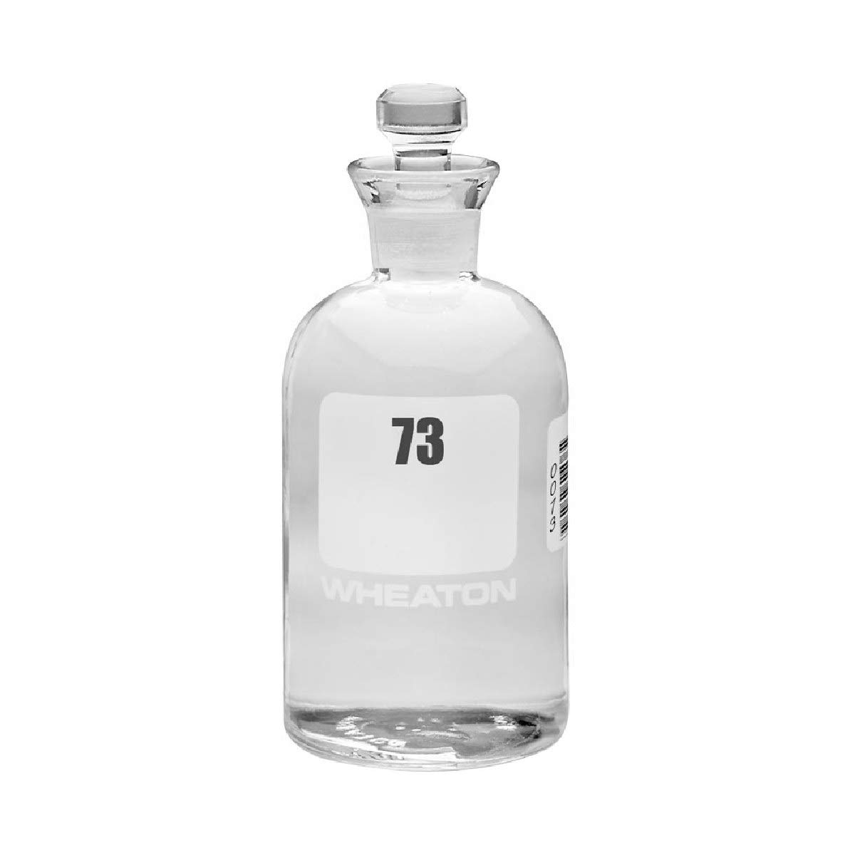 Wheaton 227497-04 BOD Bottle, 300 mL, Glass, Numbered 73 to 96, Robotic Stopper; 24/Cs