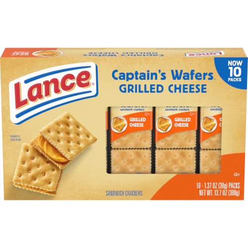Lance Captain's Wafers Grilled Cheese Sandwich Crackers, 10 Count 1.37 Oz