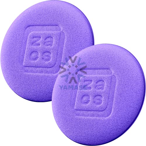 Kit 2 Aplicadores de Espuma Limpeza Automotiva Super Macia Zacs Vonixx Para Passar Cera Pretinho Sel