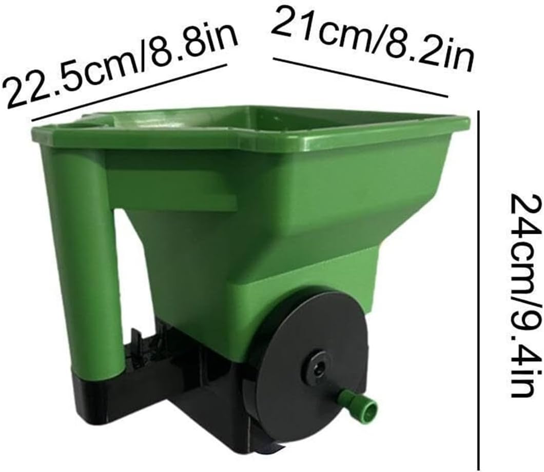 Handheld Grass Seed Fertilizer Spreader Portable Manual Lawn Garden Seeder Suitable for Small Farm Garden Lawn