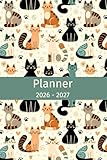 Planner 2026-2027: Agenda for Cat Lovers, Gift for Cat Mom, Cat Dad, Cat Owner, Cat Sitter, Animal Lovers, Calendar Weekly and Monthly View