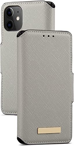 Étui en cuir véritable pour iPhone 13 Pro Max housse portefeuille élégante