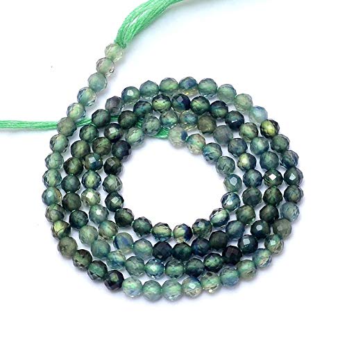 Vert saphir perles 3mm naturelles AAA+ pour réparer et sublimer un bijou
