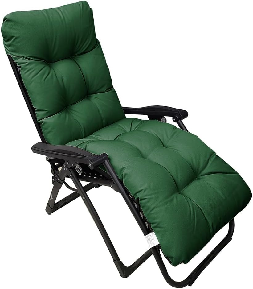 SEAHOME Waterproof Patio Lounge Chair Cushion,65 Inch Long Bench Cushion Recliner Chair Cushion for Outdoor Furniture,Non-Slip Rocking Chair Swing Bench Cushion with Ties and Top Cover (Dark Grey)