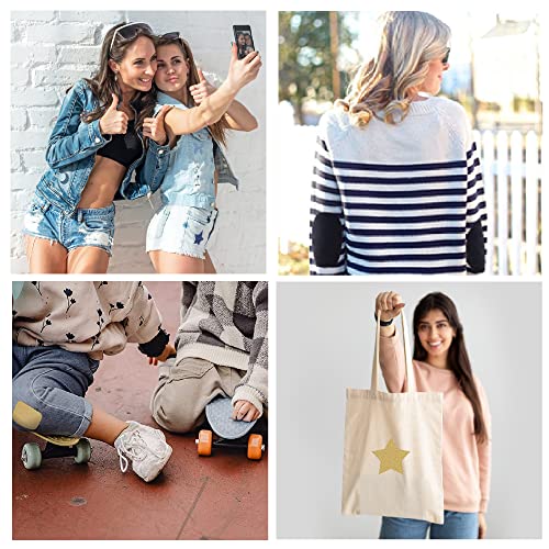 Axen, 12 toppe termoadesive in 100% cotone, per