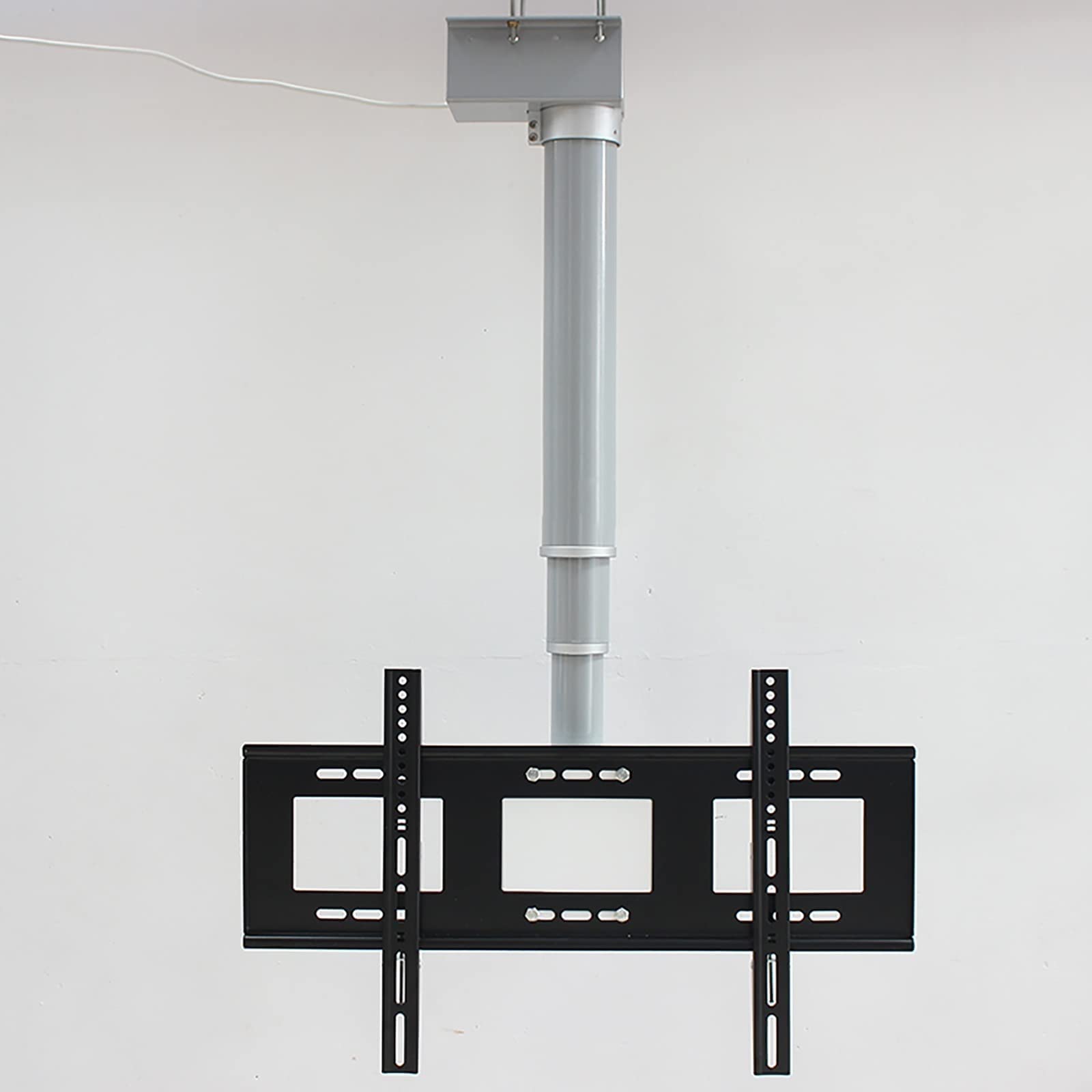 Elevador de TV eléctrico de Techo - Soporte de Pared para TV - Soporte Ajustable para TV - Soporte Elevador motorizado con Control Remoto, Soporte de Techo motorizado, abatible 90°, compati