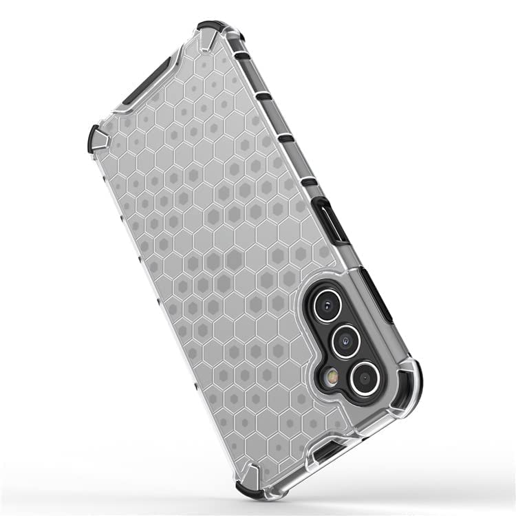 Image of Lustree TPU Honey Comb Armor Shock Proof Back Cover for for Samsung Galaxy A54 5g (Transparent)