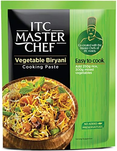 ITC Master Chef Vegetable Biryani Cooking Paste 80g, Ready to Cook Spice Mix, Easy to Cook Masala Mix