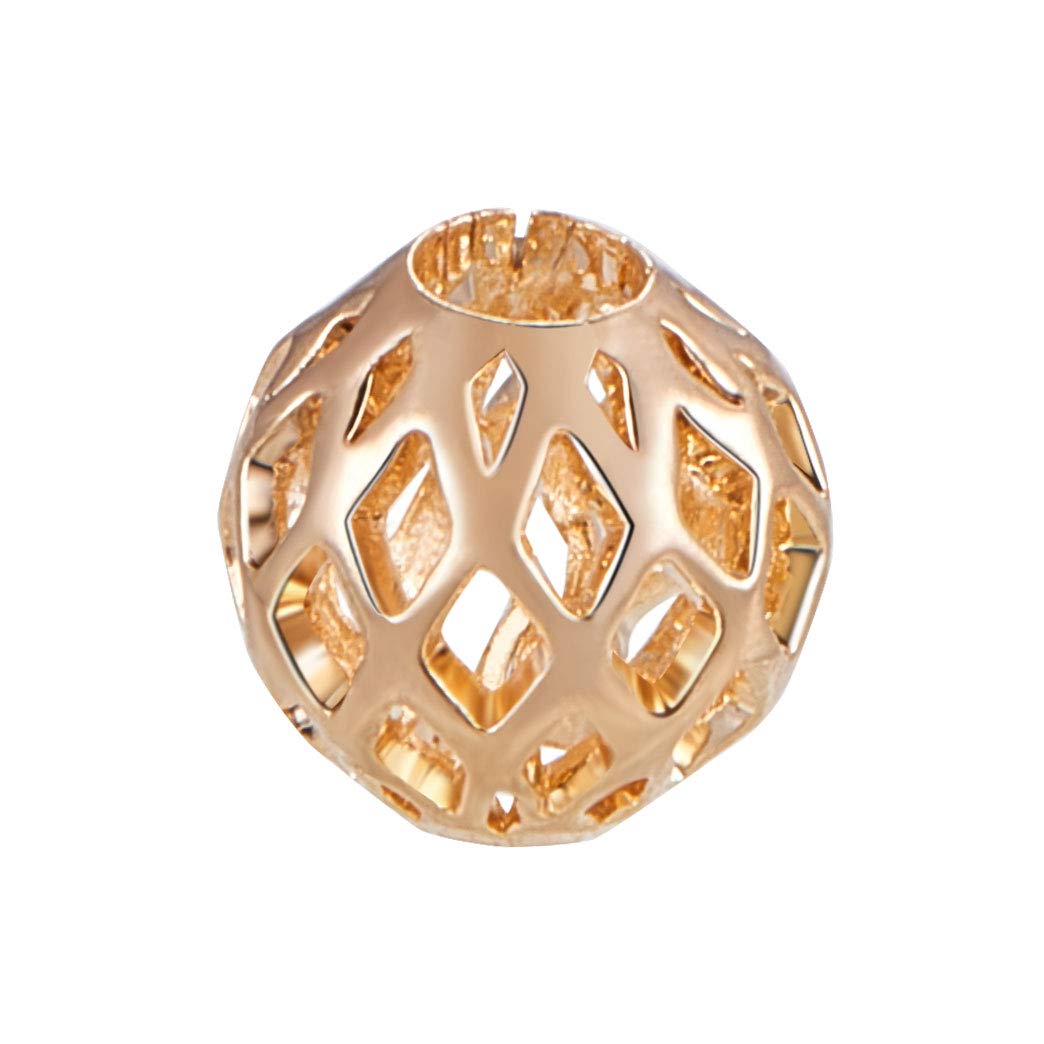 BENECREAT 30 Perles Spacer Colonne Plaqué Or 18K – 6x4mm – Idéal Pour Créer Bracelets, Colliers Et Bijoux DIY Élégants