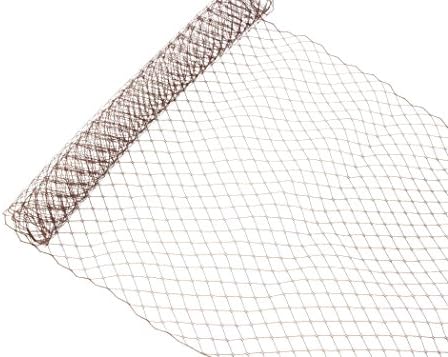 Russian Birdcage Veil Millinery Netting 10" Wide - Brown - Sold by the Yard