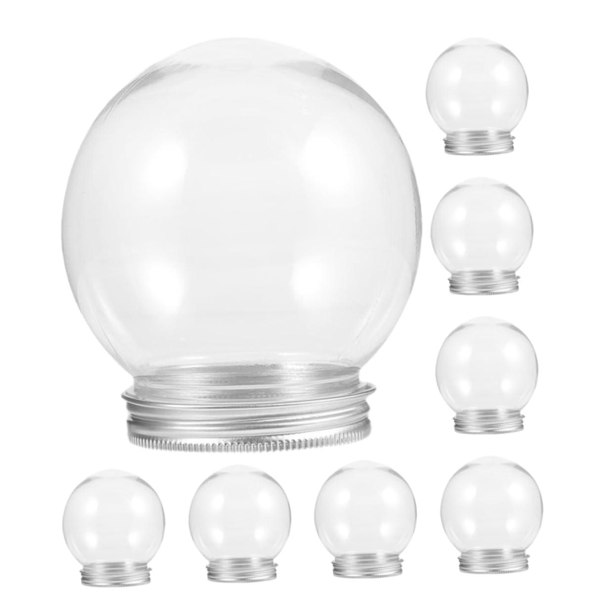 Globos de agua de 150ml OKUMEYR transparentes con tapa de rosca para manualidades y decoración