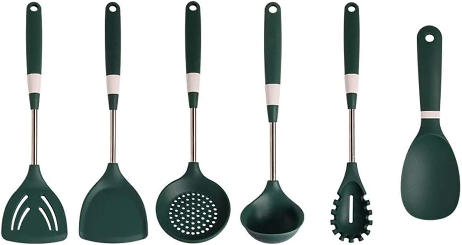 Silikon-Küchengeschirr im nordischen Stil, Silikon-Schaufel, Löffel, Schaufel, Pulverkralle, Küchenwerkzeug-Set, Pfannenwender-Set, Silikon-Utensilien-Set
