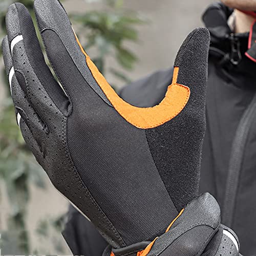 aqxreight Luvas de Equitação Premium para Motociclistas e Ciclistas, Design Completo Dos Dedos Em Pr