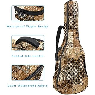 Housse de transport étanche pour guitare avec bandoulière réglable Motif graphique, Multicolore 04, 42.9×16.9×4.7 in… - Les Beatles, Paul McCartney, John Lennon, RIngo Starr, George Harrison Housse de transport étanche pour guitare avec bandoulière réglable Motif graphique, Multicolore 04, 42.9x16.9x4.7 in… – Image 4