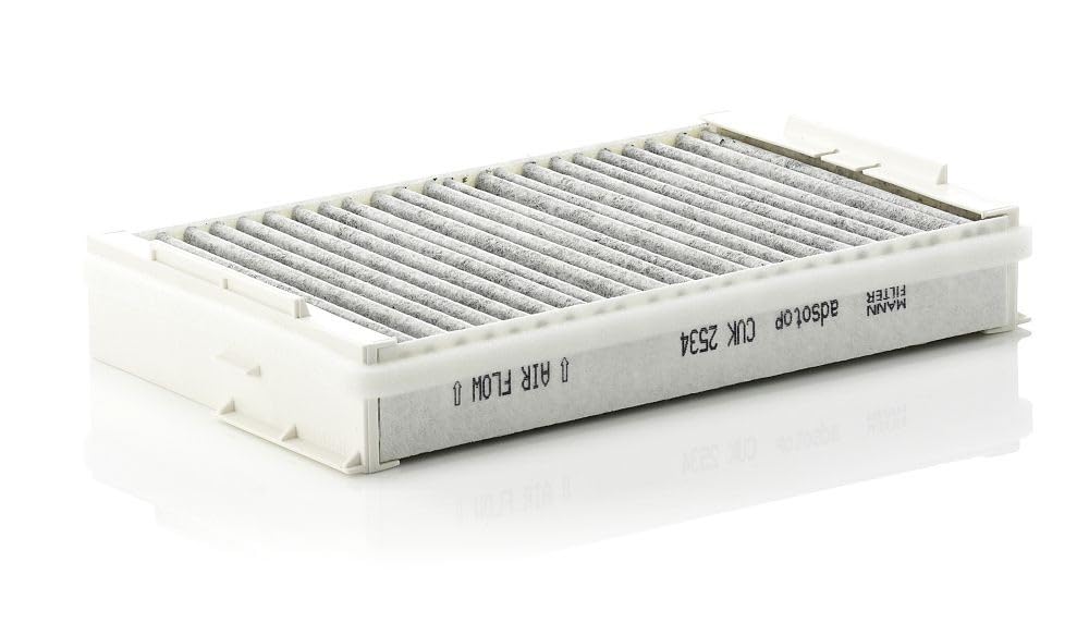 MANN-FILTER CUK 2534 Cabin Air Filter - Pollen Filter with Activated Carbon - for Trucks + Buses