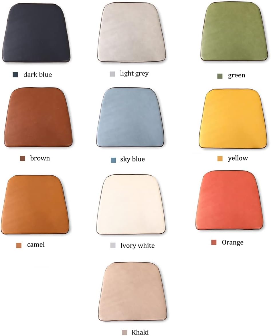 Leather Chair Pads for Dining Chairs （1/2/4 Packs Chair Cushion） Non Slip U Shaped Kitchen Chair Seat Cushions (Color : Camel, Size : 40 * 44cm(4packs))