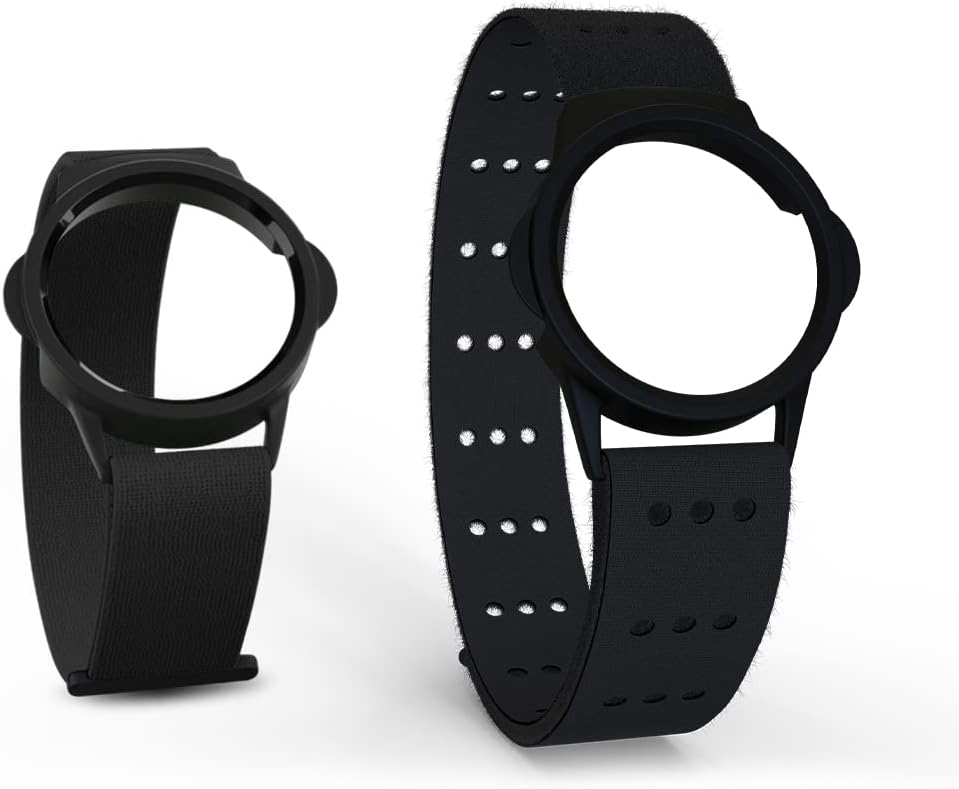 MYZONE MZ-Switch Replacement Arm & Wrist Strap - Black - Vibrant, Adjustable and Comfortable Replacement Fitness Band for MZ-Switch