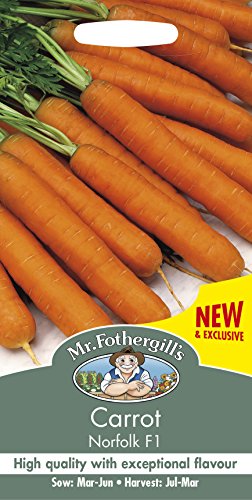 Mr Fothergill’s 13417 Vegetable Seeds, Carrot Norfolk F1