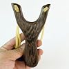 Resortera de Madera Sólida, Resortera Clásica de Caza para Diversión al Aire Libre, Juego de Tirachinas y Práctica de Tiro, Ideal para Caza y Actividades al Aire Libre 3