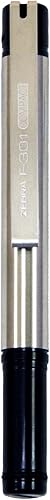 Miniatura 3 de Zebra F-301 Bolígrafo compacto retráctil de acero inoxidable, punta fina, 0.028 in, tinta negra, 1 unidad