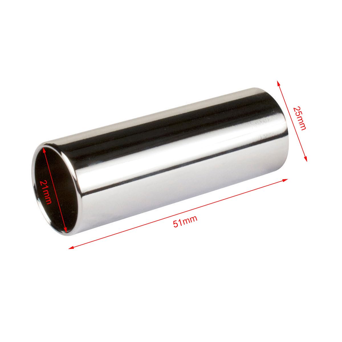 Guitare Slide, Slide de Guitare, Diapositives de Guitare, Bottleneck Slide Guitar, Slide Bottleneck en Acier Inoxydable, Slider Guitaren Instrument Accessoire pour Basse Guitare ElectriqueAcoustique