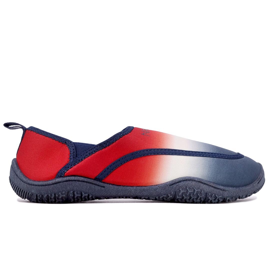 Nautica Women's Rawan Athletic Water Shoes Barefoot Beach Sports Summer Shoe-Red White