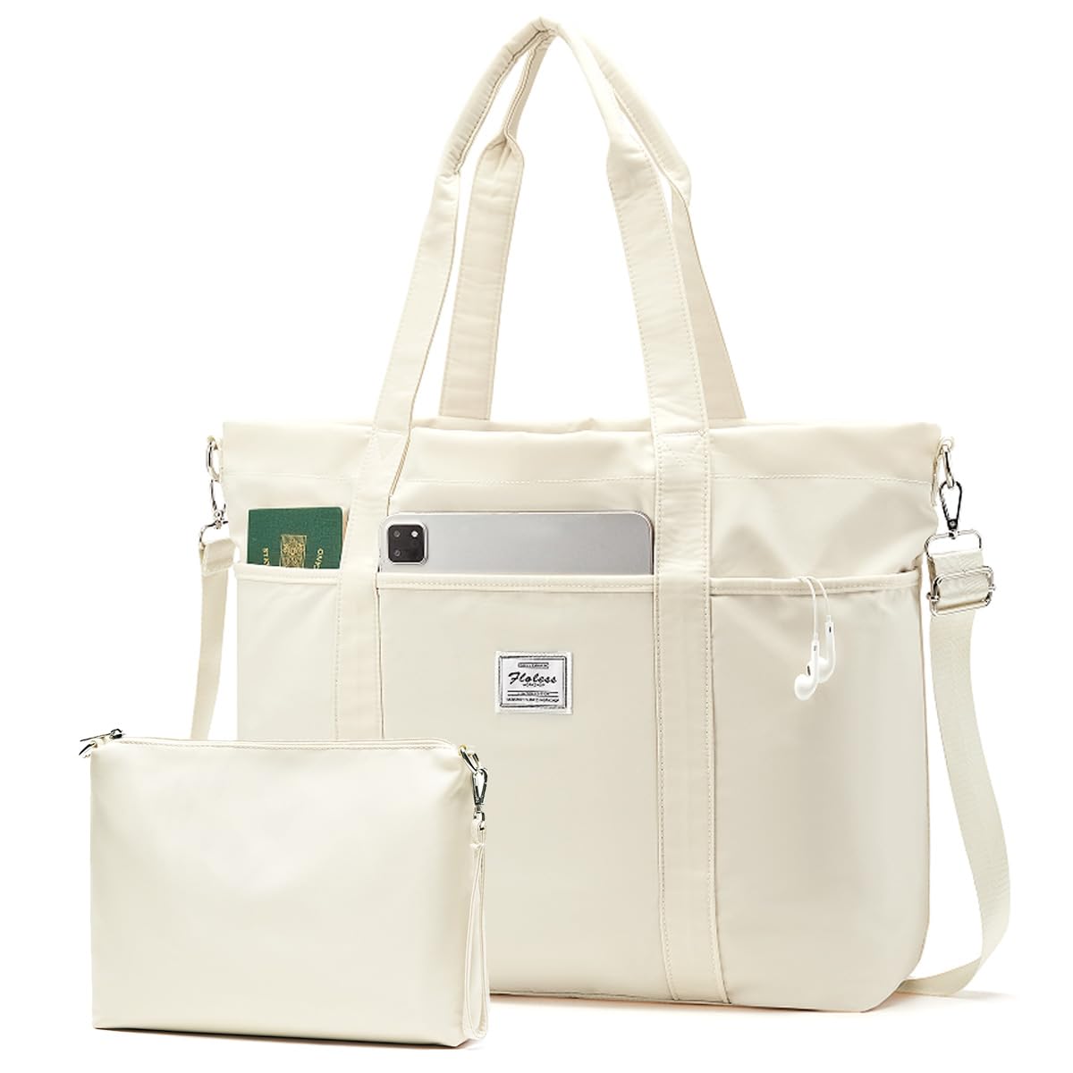 Travel Tote Bag for Women Laptop Tote Bag with Laptop Compartments Clutch Purse Large Shoulder Bag for Travel