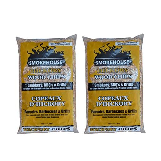 Smokehouse Products Hickory All Natural Flavored Wood Smoking Chips, 2 Pack