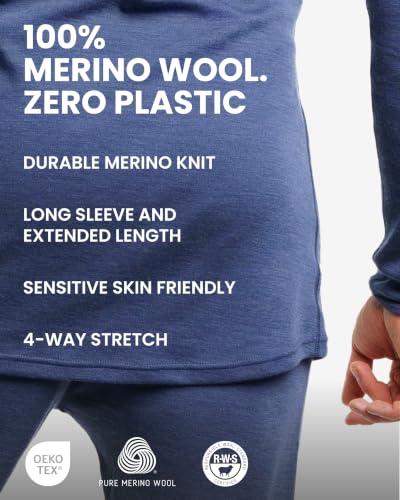 Merino.tech 100% Merino Wool Base Layer Set